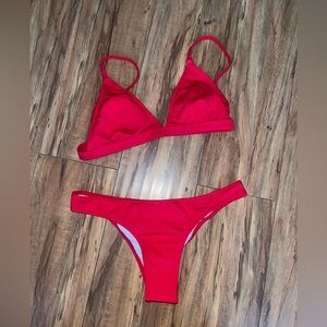 Red bikini size small